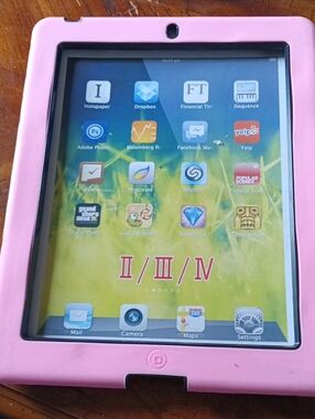 Protective Pink Tablet Case with Camera Access
